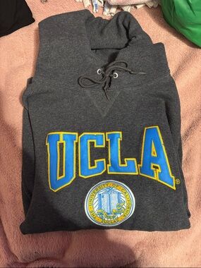 UCLA Charcoal Gray Crewneck Sweatshirt with Blue & Gold Logo